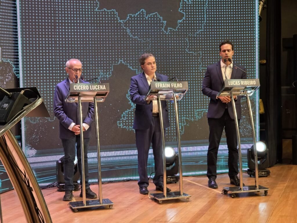 Debate coloca Lucas, Cícero e Efraim frente a frente e esquenta disputa pelo Governo da Paraíba