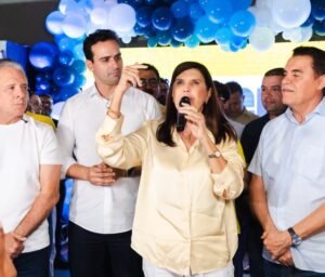 Em primeiro pronunciamento após ser anunciada como vice, Lígia diz estar pronta para unir experiência e trabalho ao projeto de Lucas
